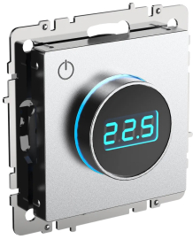 Термостат электронный, 16 А, 3500 Вт
BRITE,  поворотный,  датчик t° пола (внешний),  без таймера,   цвет - алюминий,  пластмасса,  BR-RT11-K47,  IEK
 - PULSAL.RU