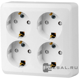 Розетка
Этюд,  со шторками,  с заземлением,  четверная,  винтовые клеммы,   цвет - белый,  пластмасса,  PA16-208B,  Schneider Electric
 - PULSAL.RU