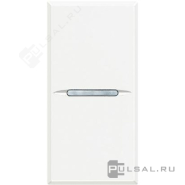 Выключатель с самовозвратом Аxial
Axolute,  Axolute AIR,  одноклавишный,  без подсветки,  с возможностью подсветки,   цвет - белый,  пластмасса,  HD4001N,  BTicino
 - PULSAL.RU