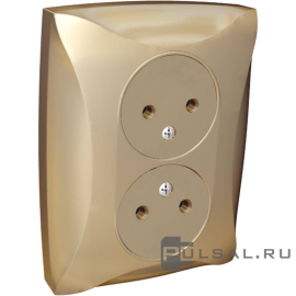 Розетка
Дуэт,  без шторок,  без заземления,  двойная,  винтовые клеммы,   цвет - шампань,  пластмасса,  WDE000420,  Schneider Electric
 - PULSAL.RU