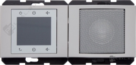 Стерео-радиоприемник с RDS - комплект с динамиком для моно
K.5,   цвет - нержавеющая сталь,  металл,  28807004,  2880 70 04,  Berker
 - PULSAL.RU