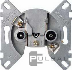 Розетка оконечная
M-Smart,  M-Plan,  M-Elegance,  M-Pure,  M-Pure Decor,  Antique,  Artec,  D-Life,  телевизионная (TV),  спутниковая (SAT),  двойная,  MTN466099,  MEG466099,  Merten
 - PULSAL.RU