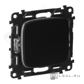 Переключатель
Valena Allure,  одноклавишный,  без подсветки,   цвет - матовый черный,  пластмасса,  752916,  7 529 16,  Legrand
 - PULSAL.RU