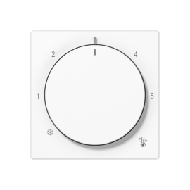 Накладка для механизма терморегулятора
A creation,  A 550,  A flow,  AS 500,  ECO profi и ECO profi Standart,  ECO profi design (ECO Profi Deco),  поворотный,  датчик t° воздуха (встроенный),  датчик t° пола (внешний),  без таймера,   цвет - белый,  пластмасса,  A1749BFWW,  A 1749 BF WW,  JUNG
 - PULSAL.RU