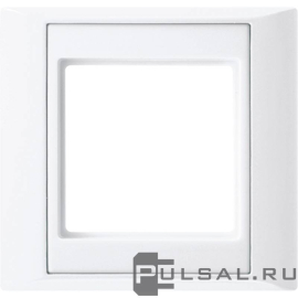 Рамка
A plus,  1 пост,   цвет - белый,  белый,  вертикальная,  горизонтальная,  пластмасса,  AP581BFWW,  AP 581 BF WW,  JUNG
 - PULSAL.RU