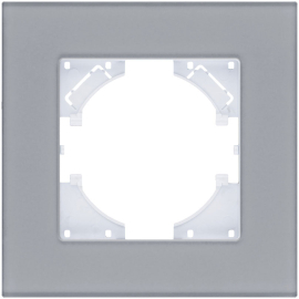 Рамка матовая MG
Reflex,  1 пост,   цвет - серое стекло,  горизонтальная,  стекло,  RM1GY,  Kollinger
 - PULSAL.RU