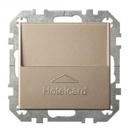 Выключатель карточный
Epsilon,  Retro Liregus,  с подсветкой,   цвет - шампань,  пластмасса,  IVKJ2.10-204-01.E/Ch,  LIREGUS
 - PULSAL.RU