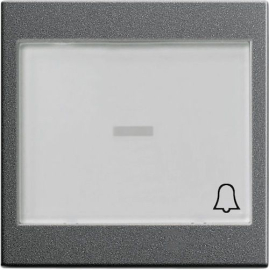 Клавиша "Звонок" с полем для надписи
Studio,  E2,  E3,  Event,  Esprit,  ClassiX,  ClassiX Art,  одноклавишный,  без подсветки,   цвет - антрацит,  пластмасса,  067928,  0679 28,  Gira
 - PULSAL.RU