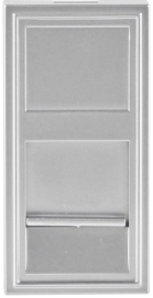 Розетка компьютерная RJ45 UTP
Лючки DDSB,  Лючки DFB,  одинарная,   цвет - алюминий,  пластмасса,  DECF12ALM5,  Donel
 - PULSAL.RU