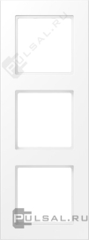 Рамка
A 550,  3 поста,   цвет - белый матовый,  вертикальная,  горизонтальная,  пластмасса,  A5583BFWWM,  A 5583 BF WWM,  JUNG
 - PULSAL.RU