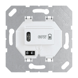 Механизм розетки USB-C, 3А, 60 Вт с быстрой зарядкой
A VIVA,  A creation,  A flow,  A 550,  AS 500,  CD 500,  CD plus,  LS 1912,  LS 990,  LS plus,  LS 990 Les Couleurs Le Corbusier,  LS ZERO,  LS-design,  SL 500,  ECO profi и ECO profi Standart,  ECO profi design (ECO Profi Deco),  USB type-C 5V,  одинарная,   цвет - белый,  USBPD60CWW,  USB PD60 C WW,  JUNG
 - PULSAL.RU