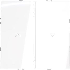 Выключатель для жалюзи
S70,  без фиксации,  без подсветки,   цвет - белый глянцевый,  пластмасса,  VLS020701,  Voltum
 - PULSAL.RU