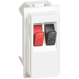 Коннектор для кабеля для динамика
Living Now,  1 пара,   цвет - белый,  пластмасса,  KW4294,  BTicino
 - PULSAL.RU