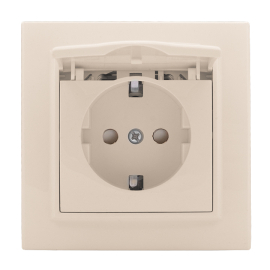 Розетка
Минск,  со шторками,  с крышкой,  с заземлением,  одинарная,  безвинтовые клеммы,   цвет - бежевый,  пластмасса,  ERR16-029-200,  EKF
 - PULSAL.RU