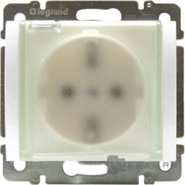 Розетка
Galea Life,  со шторками,  с крышкой,  с заземлением,  одинарная,  безвинтовые клеммы,   цвет - белый,  пластмасса,  IP 44,  771027,  7 710 27,  Legrand
 - PULSAL.RU