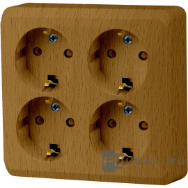 Розетка
Этюд,  со шторками,  с заземлением,  четверная,  винтовые клеммы,   цвет - бук,  пластмасса,  PA16-208T,  Schneider Electric
 - PULSAL.RU