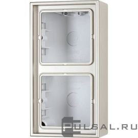 Накладная коробка c рамкой
LS 990,  LS 1912,   цвет - нержавеющая сталь,  пластмасса,  ES2582A-L,  ES 2582 A-L,  JUNG
 - PULSAL.RU