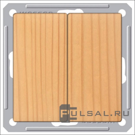 Выключатель 10 А
W59,  двухклавишный,  без подсветки,   цвет - сосна,  пластмасса,  VS510-252-7-86,  Schneider Electric
 - PULSAL.RU