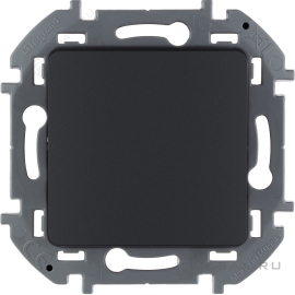 Выключатель
Inspiria,  одноклавишный,  без подсветки,   цвет - антрацит,  пластмасса,  673603,  6 736 03,  Legrand
 - PULSAL.RU