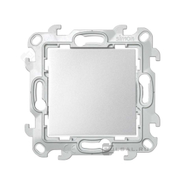 Переключатель
Simon 24 Harmonie,  одноклавишный,  без подсветки,   цвет - алюминий,  пластмасса,  2450201-033,  Simon
 - PULSAL.RU