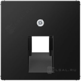 Накладка
ECO profi и ECO profi Standart,  ECO profi design (ECO Profi Deco),  одинарная,   цвет - черный матовый,  пластмасса,  EP569-1BFPLUASWM,  EP 569-1 BFPLUA SWM,  JUNG
 - PULSAL.RU