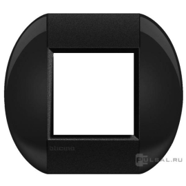 Рамка овальная
LivingLight,  1 пост,   цвет - черный,  горизонтальная,  пластмасса,  LNB4802SM,  BTicino
 - PULSAL.RU