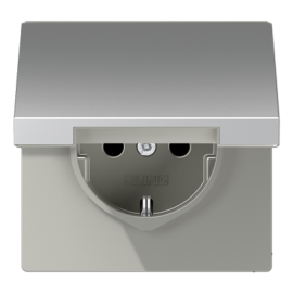 Розетка
LS 990,  LS 1912,  LS plus,  LS ZERO,  LS-design,  FD-design,  без шторок,  с крышкой,  с заземлением,  одинарная,  безвинтовые клеммы,   цвет - алюминий,  металл,  AL1520KL,  AL 1520 KL,  JUNG
 - PULSAL.RU