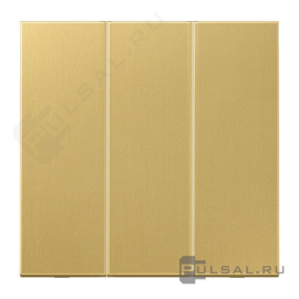 Клавиши
LS 990,  LS ZERO,  LS-design,  трехклавишный,  без подсветки,   цвет - латунь классическая,  металл,  ME993C,  ME 993 C,  JUNG
 - PULSAL.RU