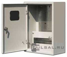 Щит учетно-распределительный навесной 400х300х160 ЩУРН-1/12, ЩРУН, навесной, IP 31,  модулей - 12, металл,  цвет - серый, 30401DEK, Dekraft - PULSAL.RU