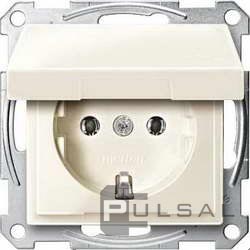 Розетка
M-Trend,  M-Smart,  M-Plan,  M-Elegance,  без шторок,  с крышкой,  с заземлением,  одинарная,  безвинтовые клеммы,   цвет - бежевый,  пластмасса,  MTN2311-0344,  MEG2311-0344,  Merten
 - PULSAL.RU