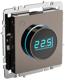 Термостат электронный, 16 А, 3500 Вт
BRITE,  поворотный,  датчик t° пола (внешний),  без таймера,   цвет - темная бронза,  пластмасса,  BR-RT11-K45,  IEK
 - PULSAL.RU