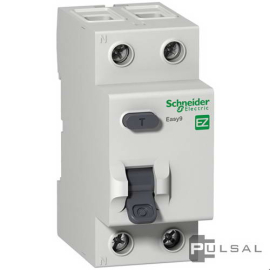 Выключатель дифференциального тока (УЗО) Easy 9, 2 полюса, 25А,  тип - AC, 10 мАEZ9R14225, Schneider Electric - PULSAL.RU