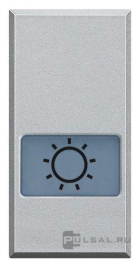 Клавиша широкая "Лампа"
Axolute,  Axolute AIR,  одноклавишный,  с подсветкой,  с индикацией,   цвет - алюминий,  пластмасса,  HC4921LA,  BTicino
 - PULSAL.RU