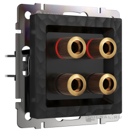 Розетка акустическая
Hammer,  2 пары,   цвет - черный,  пластмасса,  W1285008,  a052041,  Werkel
 - PULSAL.RU