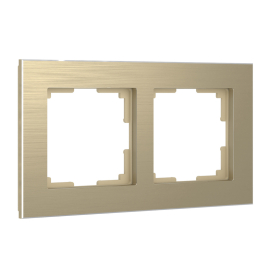 Рамкa
Aluminium,  2 поста,   цвет - шампань,  вертикальная,  горизонтальная,  металл,  W0021711,  a052313,  Werkel
 - PULSAL.RU