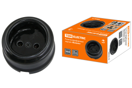 Розетка
Болонь,  без шторок,  без заземления,  одинарная,  винтовые клеммы,   цвет - черный,  фарфор / керамика,  SQ1820-0005,  TDM
 - PULSAL.RU