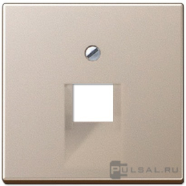 Накладка
A VIVA,  A creation,  A 550,  A flow,  ECO profi и ECO profi Standart,  ECO profi design (ECO Profi Deco),  одинарная,   цвет - шампань,  пластмасса,  A569-1PLUACH,  A 569-1 PL UA CH,  JUNG
 - PULSAL.RU