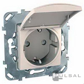 Розетка
Unica Базовая,  Unica Хамелеон,  Unica Quadro,  со шторками,  с крышкой,  с заземлением,  одинарная,  винтовые клеммы,   цвет - бежевый,  пластмасса,  MGU5.037.25TAZD,  Schneider Electric
 - PULSAL.RU Розетка
Unica Базовая,  Unica Хамелеон,  Unica Quadro,  со шторками,  с крышкой,  с заземлением,  одинарная,  винтовые клеммы,   цвет - бежевый,  пластмасса,  MGU5.037.25TAZD,  Schneider Electric
 - PULSAL.RU