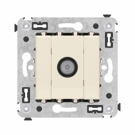 Розетка оконечная
Avanti,  телевизионная (TV),  одинарная,   цвет - ванильная дымка,  пластмасса,  4405523DKC,  DKC_4405523,  DKC
 - PULSAL.RU