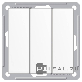 Выключатель 10 А
W59,  трехклавишный,  без подсветки,   цвет - белый,  пластмасса,  VS0510-351-1-86,  Schneider Electric
 - PULSAL.RU