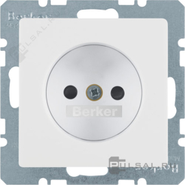 Розетка
Q.1,  Q.3,  Q.7,  со шторками,  без заземления,  одинарная,  безвинтовые клеммы,   цвет - белый бархат,  пластмасса,  6167336089,  61 6733 60 89,  Berker
 - PULSAL.RU