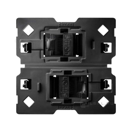 Механизм розетки RJ45 
Simon 100,  двойная,  пластмасса,  10002544-039,  Simon
 - PULSAL.RU