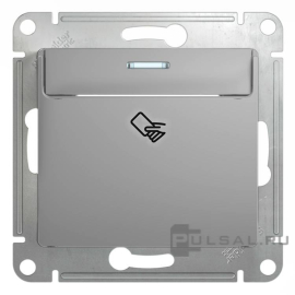Выключатель карточный
Glossa,  без подсветки,   цвет - алюминий,  пластмасса,  GSL000369,  Schneider Electric
 - PULSAL.RU