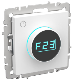 Термостат электронный, 16 А, 3500 Вт
BRITE,  поворотный,  датчик t° пола (внешний),  без таймера,   цвет - белый арктический,  пластмасса,  BR-RT11-K91,  IEK
 - PULSAL.RU