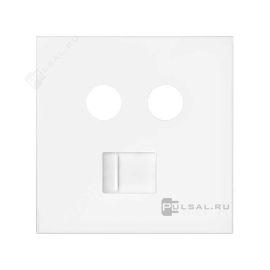 Накладка
Simon 100,  телевизионная (TV),  спутниковая (SAT),  одинарная,   цвет - белый матовый,  пластмасса,  10000072-230,  Simon
 - PULSAL.RU