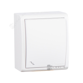 Переключатель
Simon 15 Aqua,  одноклавишный,  без подсветки,   цвет - белый глянец,  пластмасса,  IP 54,  1594201-030,  Simon
 - PULSAL.RU