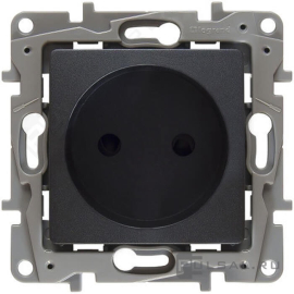 Розетка Etika Plus
Etika,  со шторками,  без заземления,  одинарная,  безвинтовые клеммы,   цвет - антрацит,  пластмасса,  672634,  6 726 34,  Legrand
 - PULSAL.RU