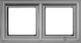 Рамка дизайн Багет ECO Profi Deco
ECO profi design (ECO Profi Deco),  2 поста,   цвет - алюминий,  вертикальная,  горизонтальная,  пластмасса,  EPD482AL,  EPD 482 AL,  JUNG
 - PULSAL.RU