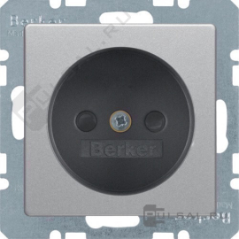 Розетка
Q.1,  Q.3,  Q.7,  со шторками,  без заземления,  одинарная,  безвинтовые клеммы,   цвет - алюминий бархат,  пластмасса,  6167336084,  61 6733 60 84,  Berker
 - PULSAL.RU