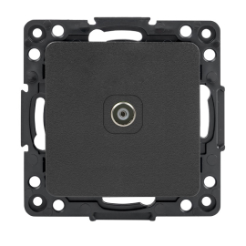 Розетка оконечная
Стокгольм,  телевизионная (TV),  одинарная,   цвет - черный,  пластмасса,  EZA00-227-10,  EKF
 - PULSAL.RU